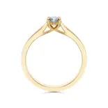 Pierścionek zaręczynowy złoty z diamentami